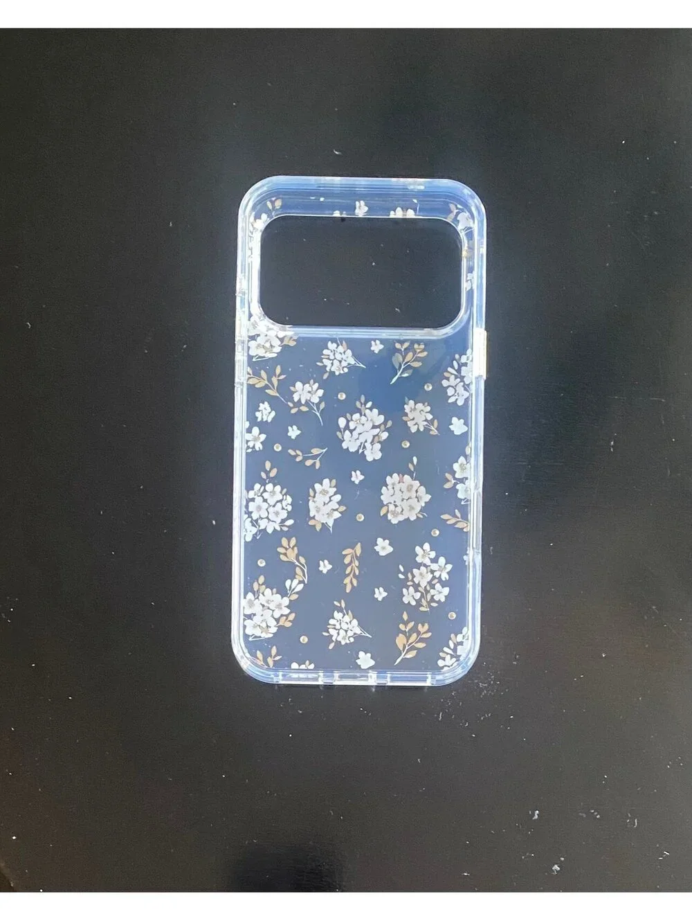Onn Case for iPhone 17 Pro Max Pink Floral with Gems